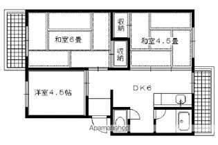 日農ハイツ【106号室】の間取り