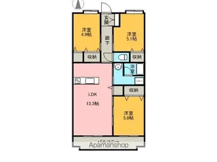 サンガーデン【2階】の間取り