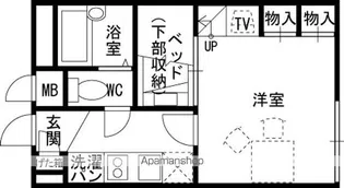 レオパレスソフィア高槻【1階】の間取り