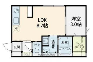 (仮称)GO FUN APARTMENT 矢木【208号室】の間取り