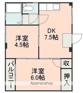 新外パークハウス【2階】の間取り