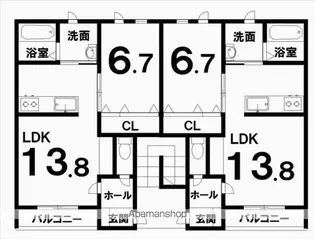 シュペル【2階】の間取り
