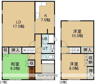 北海道函館市高松町【一戸建】の間取り