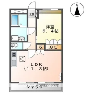プロヴァンス(PROVINCE)【1階】の間取り