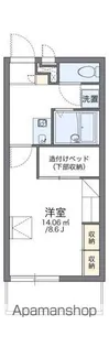 レオパレスアネックスⅠ【3階】の間取り