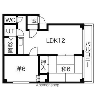 ノースシャトー28【4階】の間取り