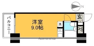 コーポ朝日Ⅶ【5階】の間取り