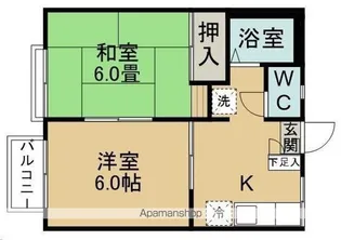 ピアクリスタルB【2階】の間取り