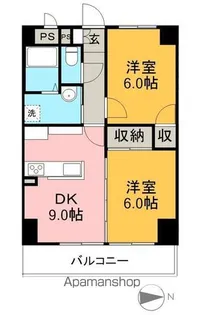 高知インターマンション【5階】の間取り