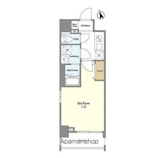 ラクラス下総中山【5階】の間取り