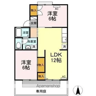 メゾン・ド・アムール【1階】の間取り