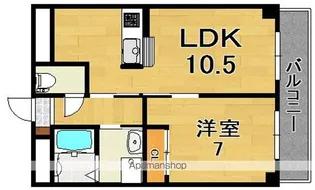 ヤマセン2番館【1階】の間取り