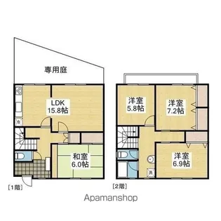 アルトガーデン道後【2-4.号室】の間取り