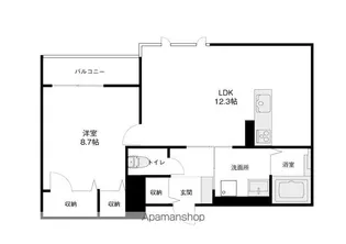 フォレスタ本多町【302号室】の間取り