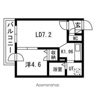 TM PARK RESIDENCE INN(ティーエムパークレジ【203号室号室】の間取り