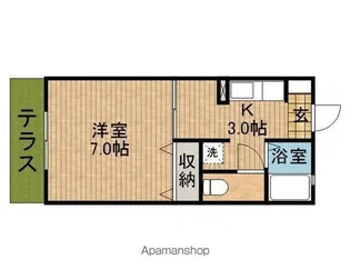 グリーンパレス【1階】の間取り
