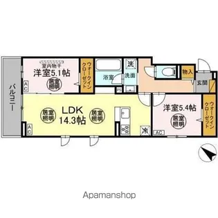 レジデンスヒルトップX XI XI【3階】の間取り