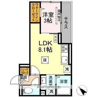D PAINA西寺尾【1階】の間取り