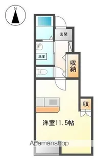 JUSTY余戸【105号室】の間取り