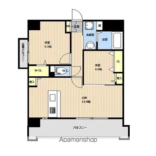 LIBTH博多空港通り【901号室】の間取り