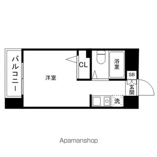 ピュアドーム博多レビュー【5階】の間取り