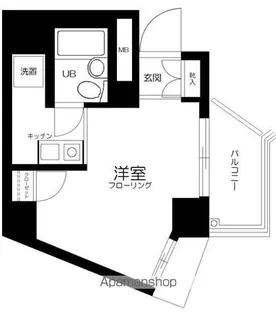 プレール新宿余丁町【1104号室】の間取り