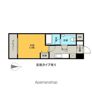 レジディア久屋大通【304号室】の間取り