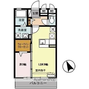 埼玉県川越市新宿町2丁目【アパート】の間取り