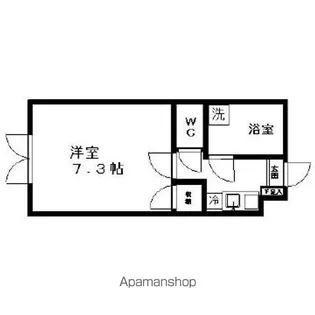 ウェルハウス広尾【101号室】の間取り