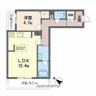 シャーメゾンマーレ竹下【205号室】の間取り