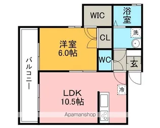 チャームビラII【A3号室】の間取り