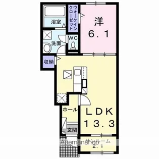ボヌール金木犀 Ⅱ【1階】の間取り