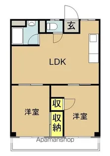 安積ヒルズ【402号室】の間取り