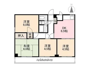ロゼ松縄町【8階】の間取り