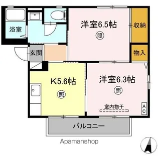 ファイン フォレスタ A【2階】の間取り