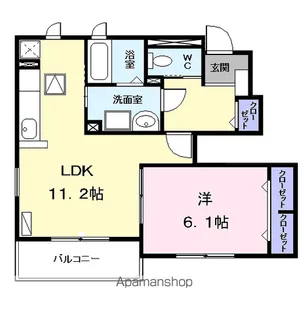 ノーブルヴィラ Ⅱ【1階】の間取り