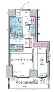 ジェノヴィア浅草Ⅱスカイガーデン【5階】の間取り
