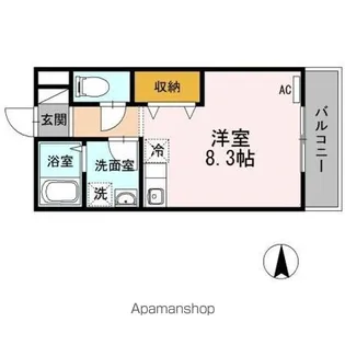 オリーヴァ花畑【1階】の間取り