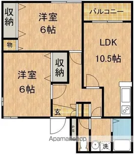 ミルフィール【1階】の間取り
