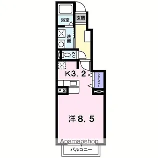 アテナイ ミネルヴァ【1階】の間取り