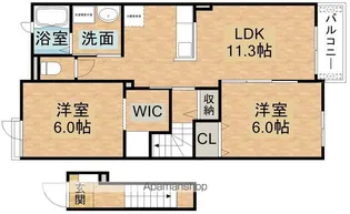 プラシード池田下町【2階】の間取り