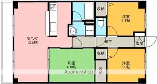 アクシスソメイ【5階】の間取り