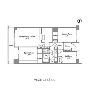 テレパレス西千葉【1階】の間取り