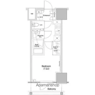 ザ・パークハビオ板橋区役所前【17階】の間取り