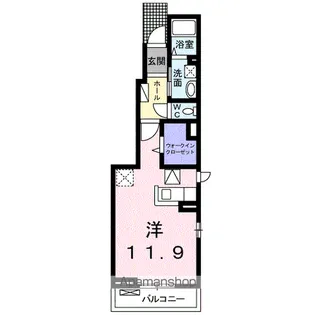 エレガンシア【1階】の間取り
