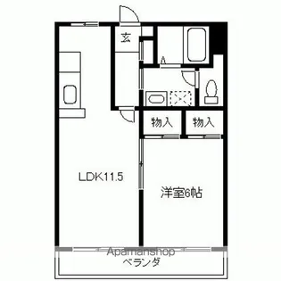 ラフォーレ中里【2階】の間取り