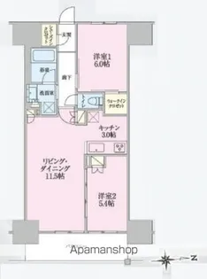 トラープランド翠命館【3階】の間取り
