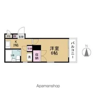 レオパレスRX豊田本町【204号室】の間取り