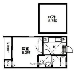 ファミリール山手【2階】の間取り