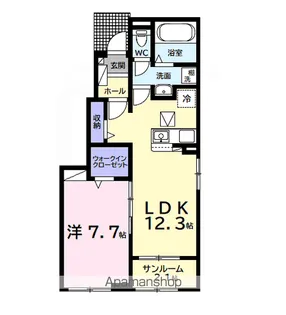 フェアリーA【1階】の間取り